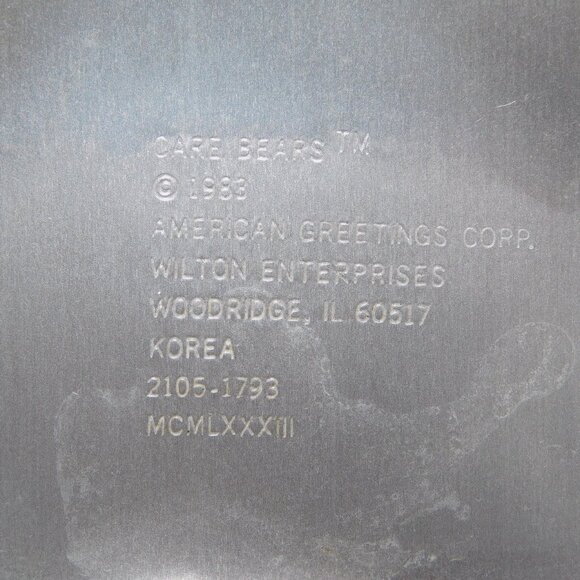 VTG 1983 The Care Bears Birthday Bear Wilton Cake Pan 2105-1793 - Picture 4 of 5